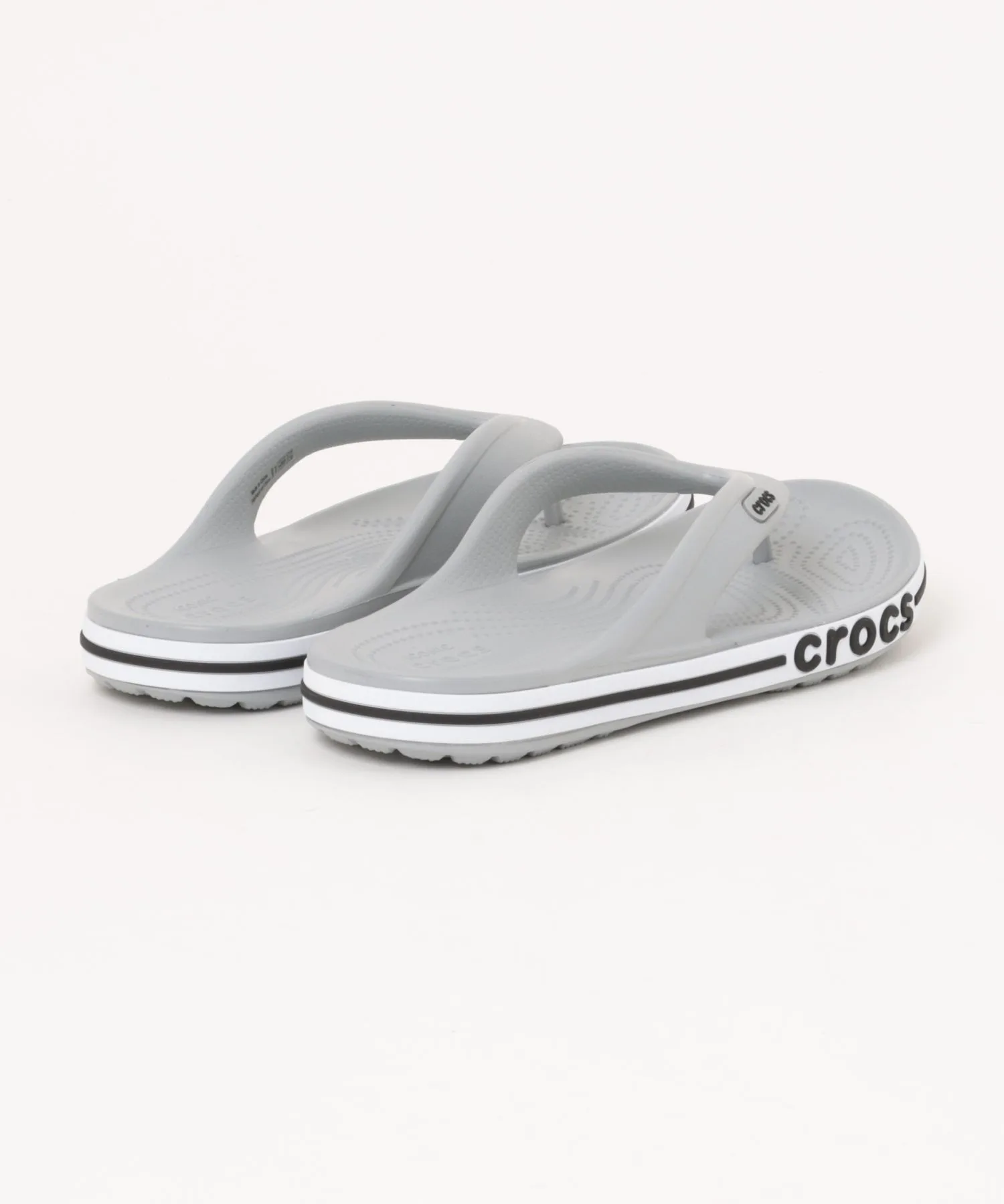Сандалии Crocs BAYABAND FLIP универсальные черно-белые — фото 2