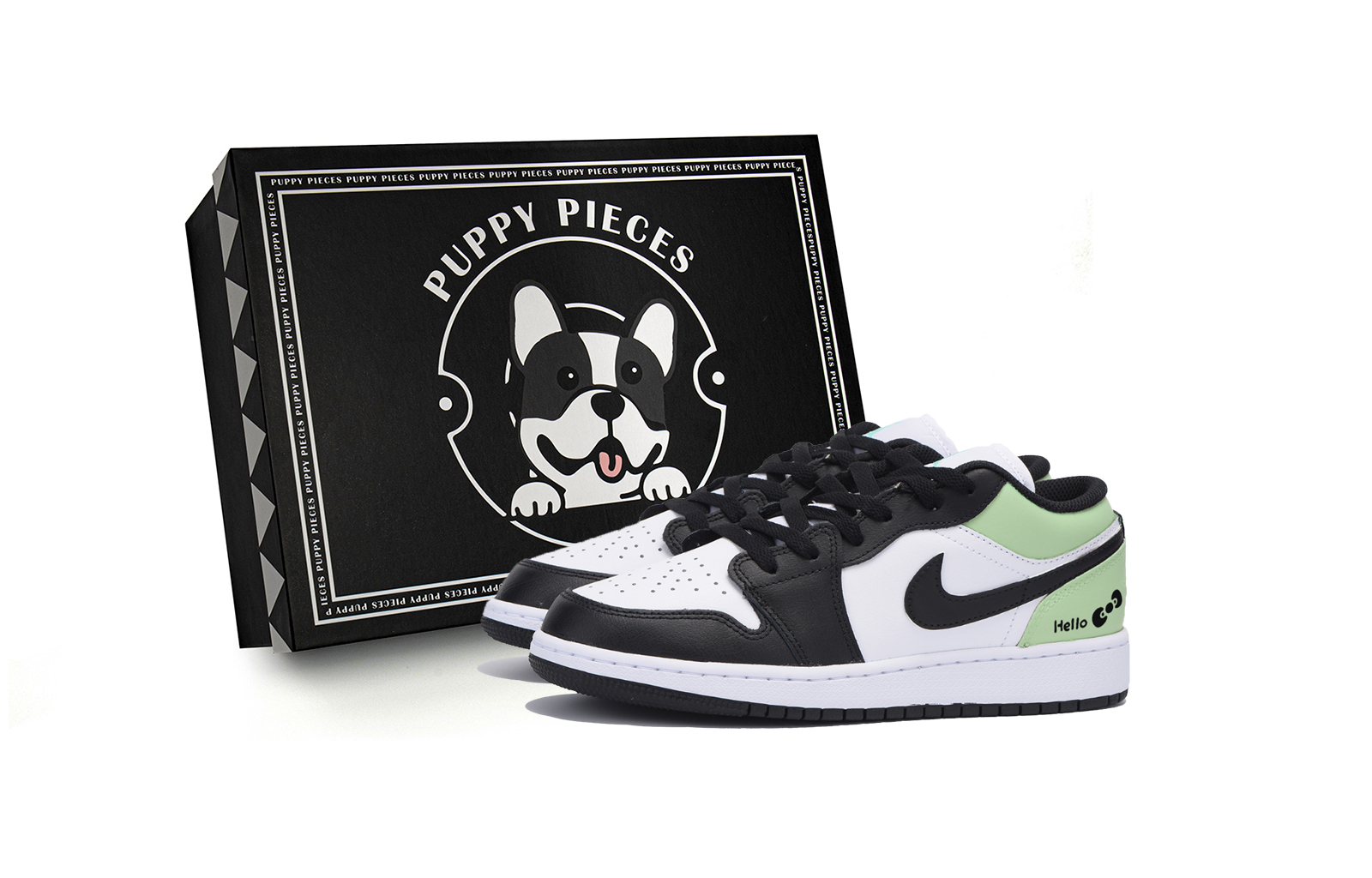 

Jordan Баскетбольные кроссовки Air 1 Low Top Vintage, мужские, белые, зеленые