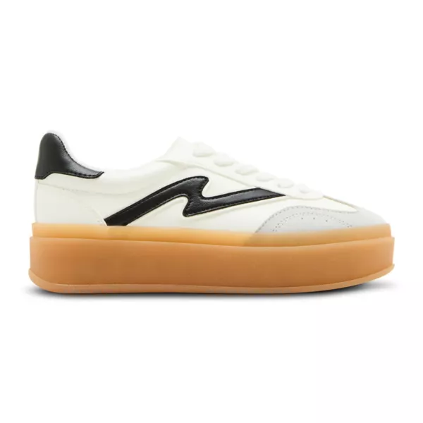 Модные женские кроссовки на платформе Mightty Madden Girl, цвет white black — фото 2