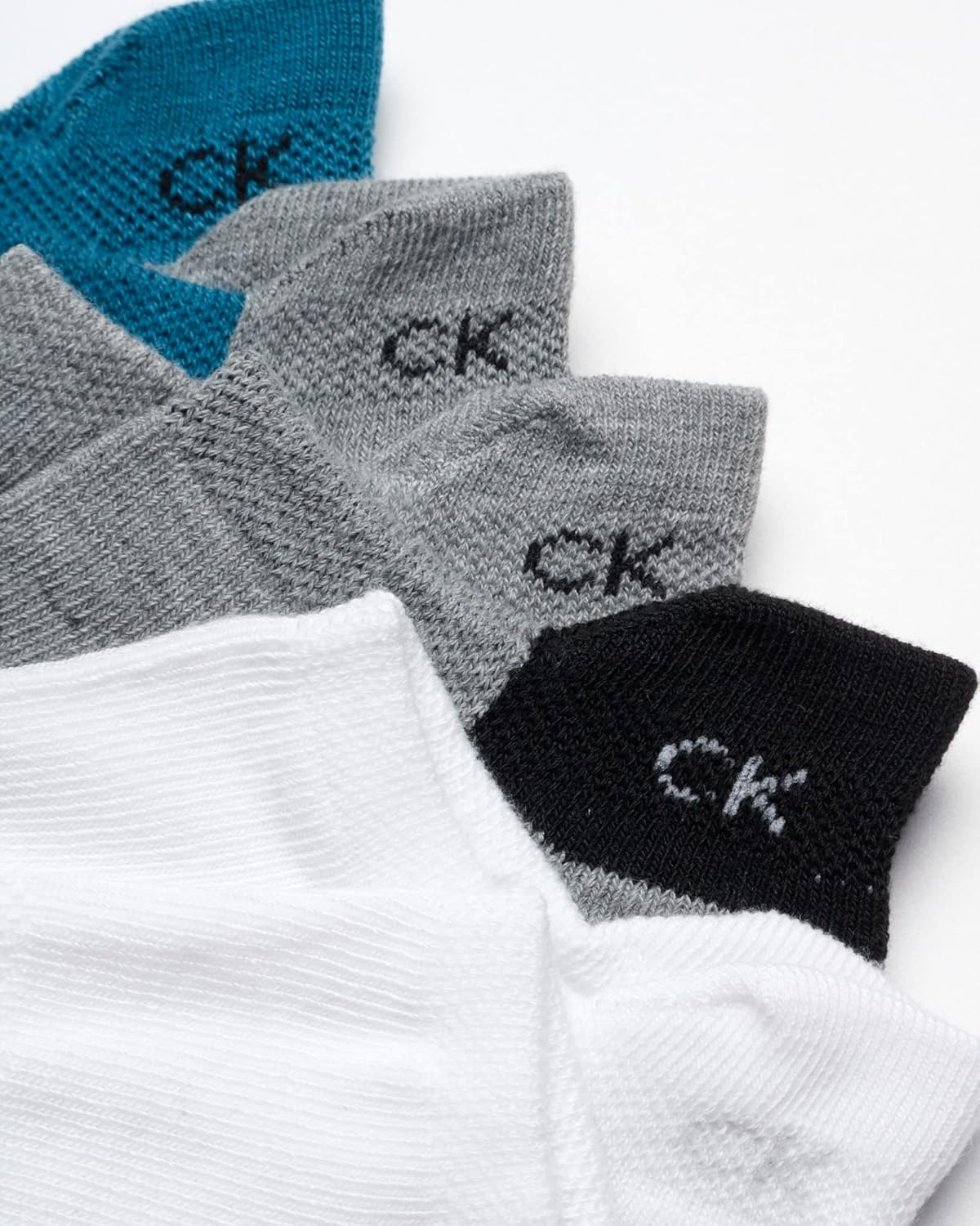 Мужские носки Calvin Klein, непромокаемые, 12 пар, с амортизирующим вкладышем, с низким вырезом, для кроссовок, лоферов, лодочек (размер: 7-12), Assorted Tab — фото 3