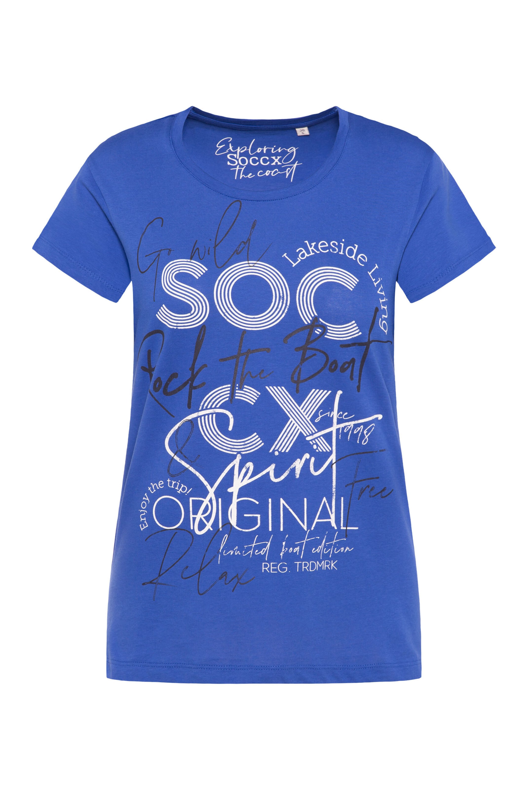 

Soccx Футболка в синем цвете