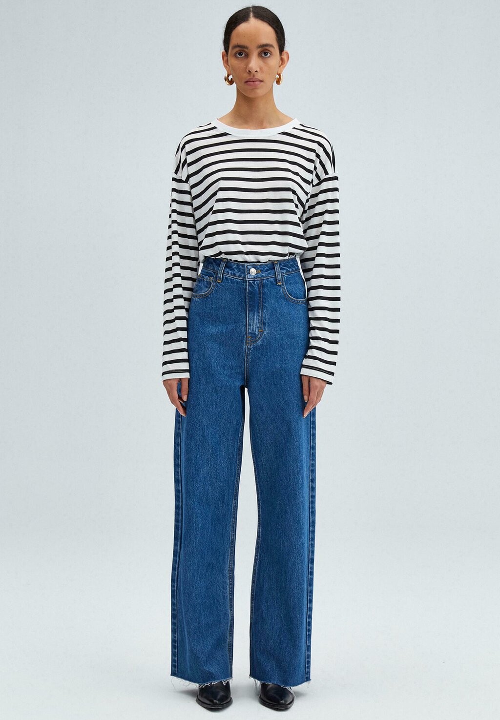 

Джинсы-сигареты High Waisted Touché Privé, цвет denim