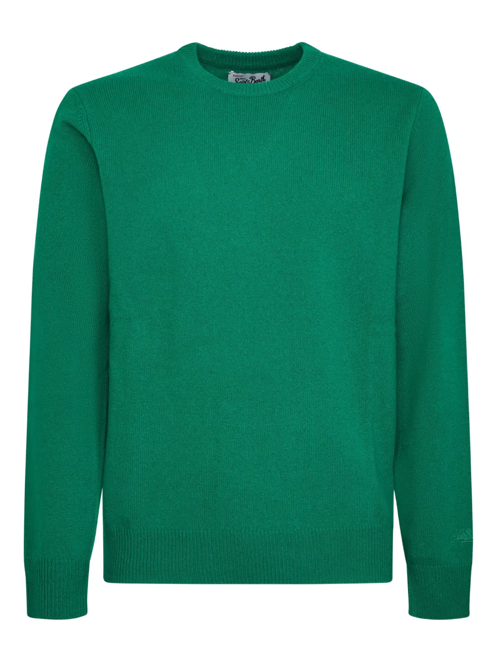 

Свитер с вышитым логотипом Mc2 Saint Barth, зеленый