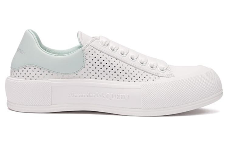 Кроссовки Alexander McQueen Lifestyle Shoes Men Low-top White/Green, белый/светло-зеленый — фото 2