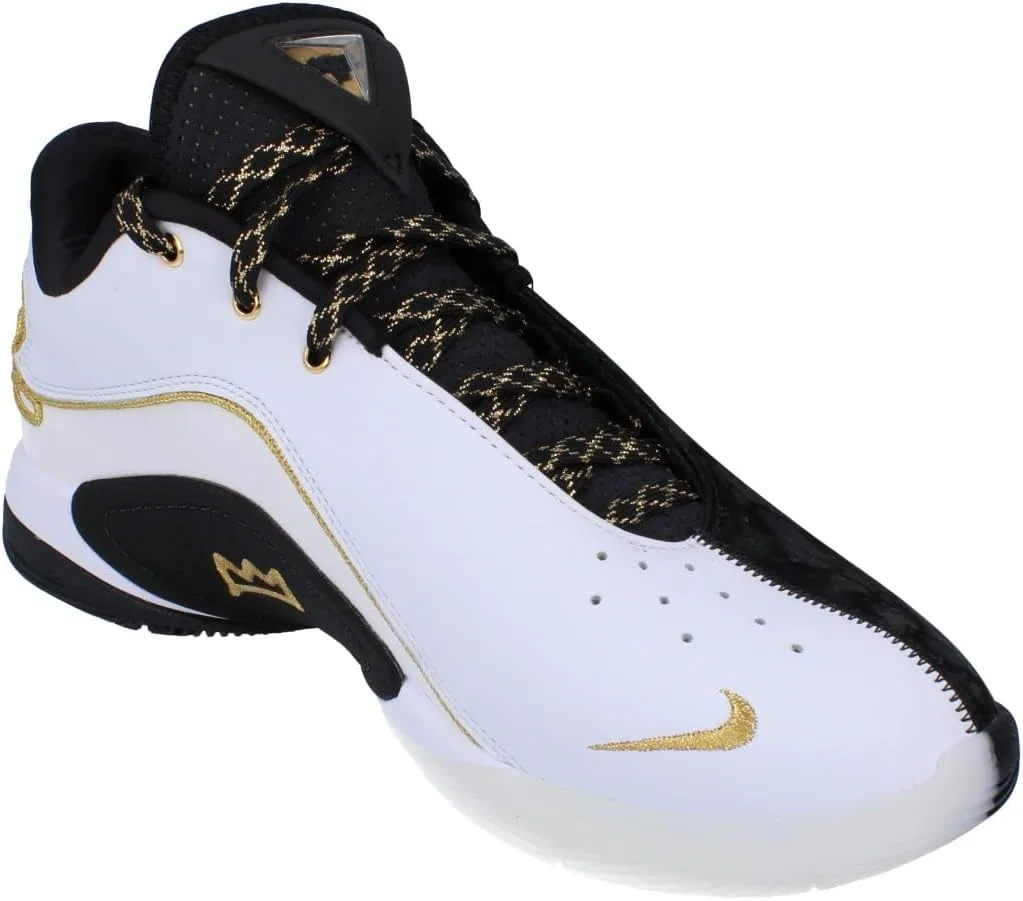 Мужские кроссовки Nike Lebron XXII, White Black Metallic Gold 100 — фото 4