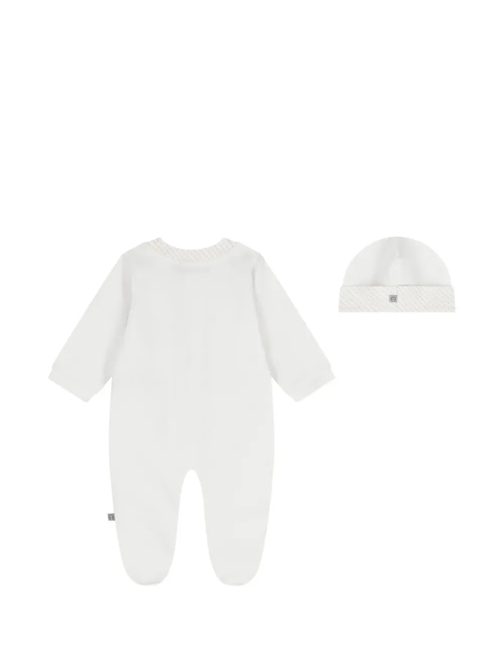 Комплект детского комбинезона с логотипом Aigner Kids, белый — фото 2
