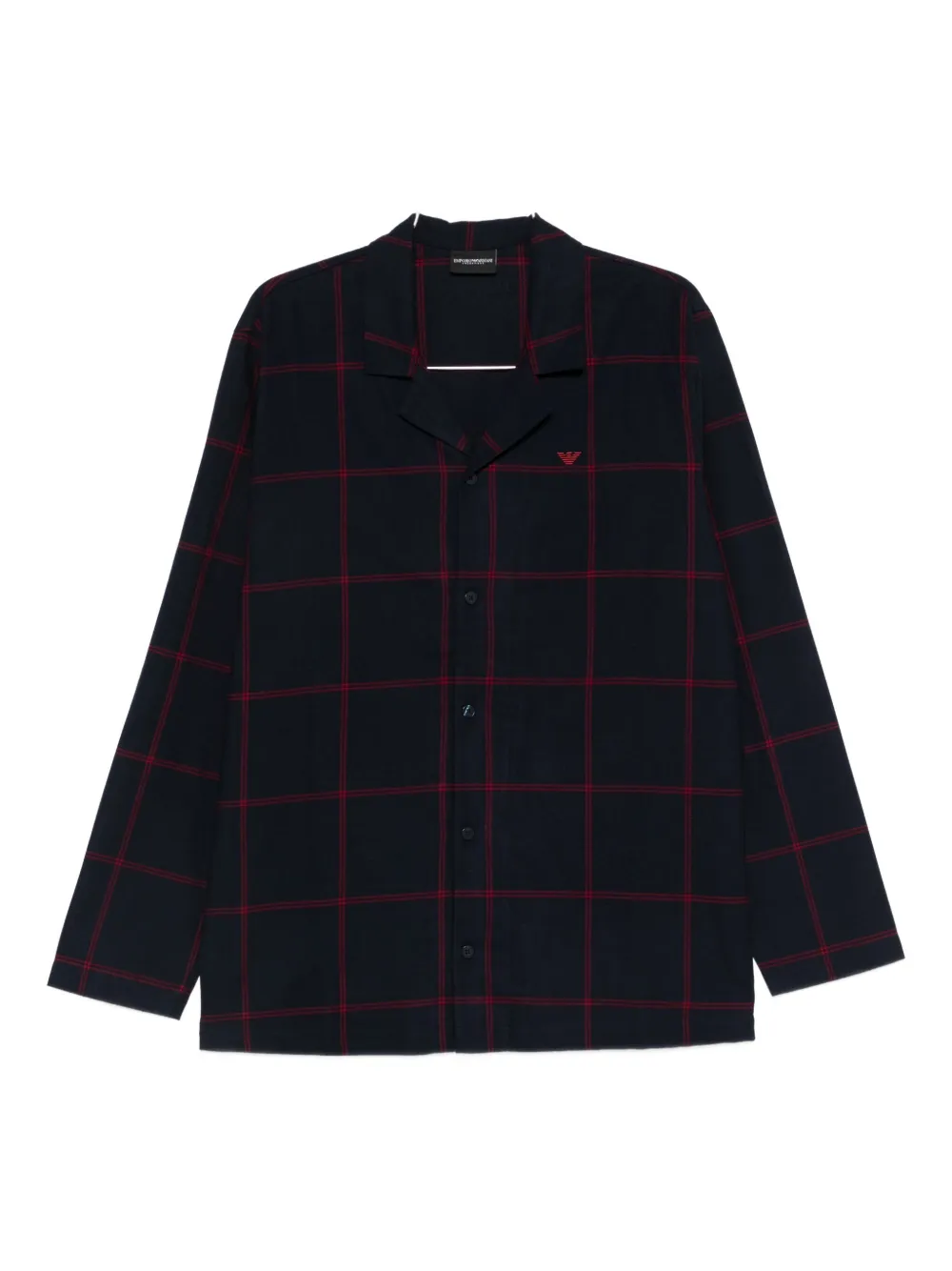 

Рубашка в клетку Emporio Armani, синий