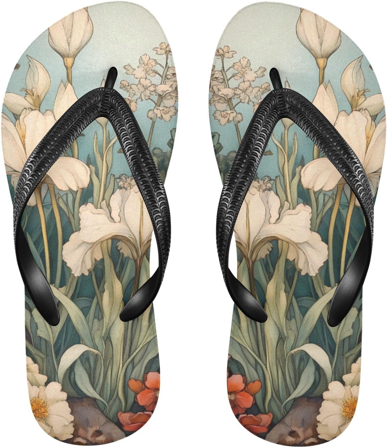 

Сланцы MNSRUU для женщин и мужчин, с рисунком пальмы и заката, женские шлепанцы, мужские сандалии, тапочки для душа, летние нескользящие сланцы для плавания, пляжа и ванной, XXL, Flowers A17750