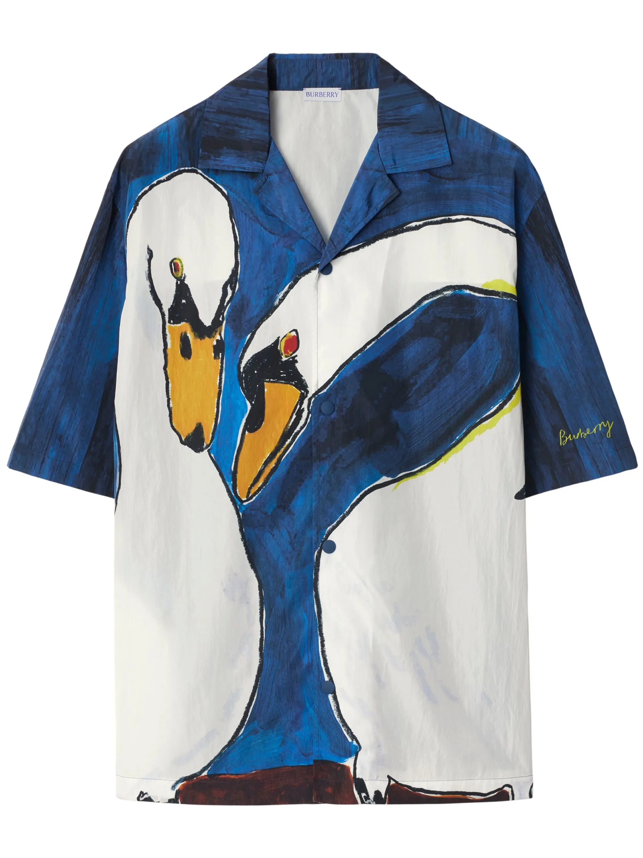 

Рубашка с принтом Burberry, белый