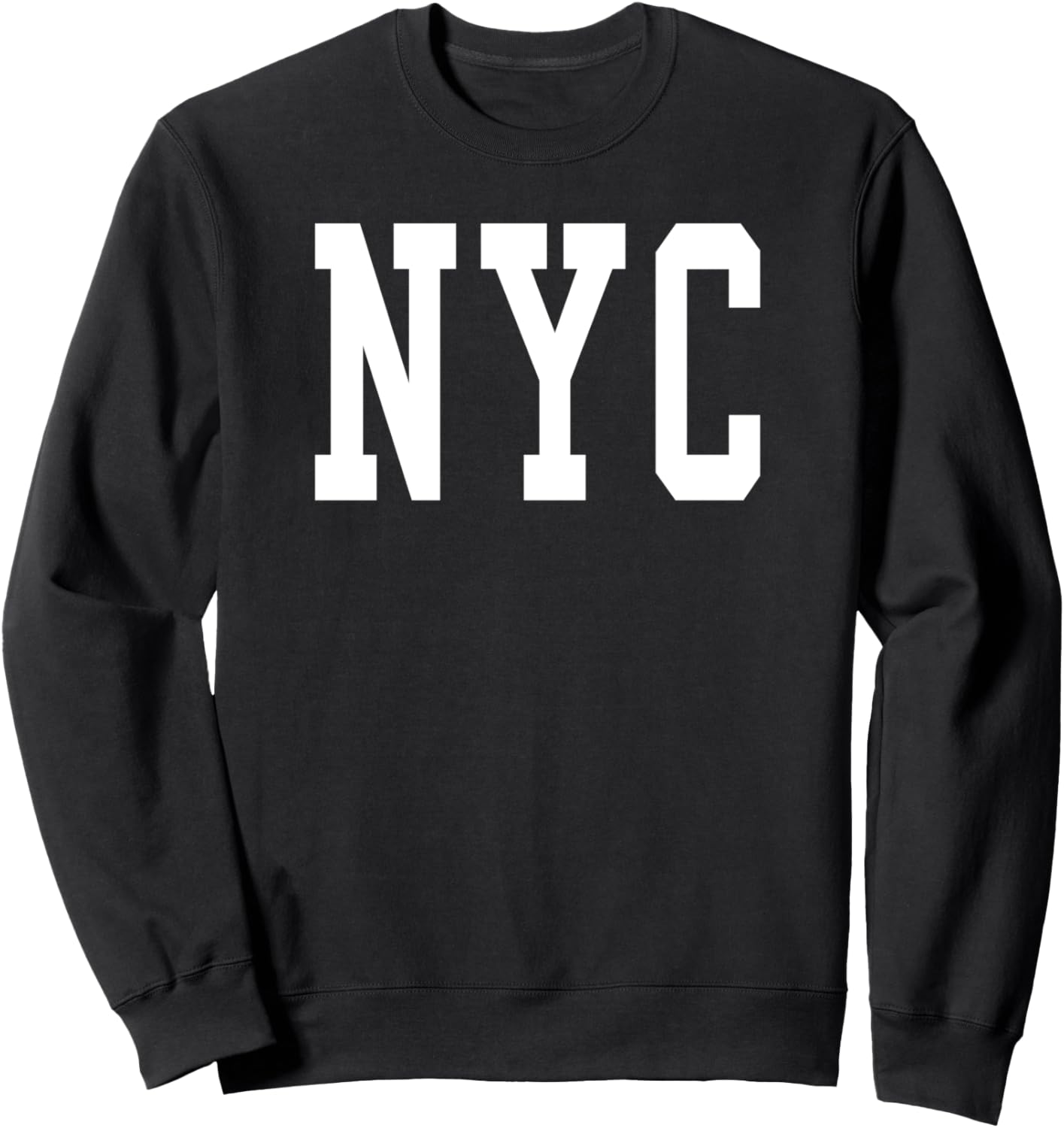 

Модная толстовка с крупными буквами в стиле Нью-Йорка Trendy Apparel, черный