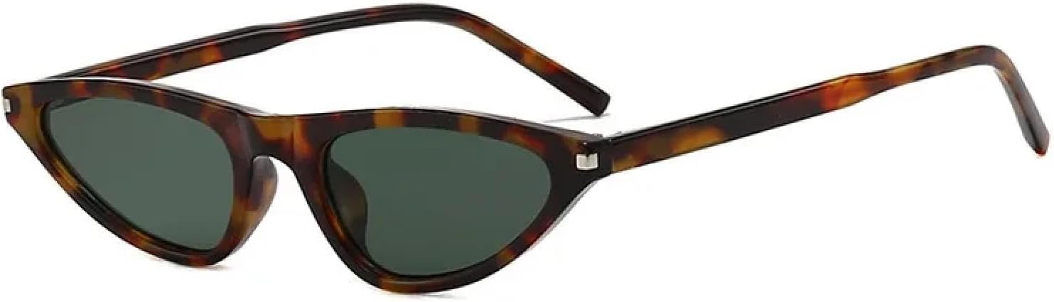 

Солнцезащитные очки с защитой от УФ-излучения UV400 | Маленькие заклепки "кошачий глаз" | для женщин и мужчин, для занятий спортом на открытом воздухе и вождения DSVIGF, Leopard