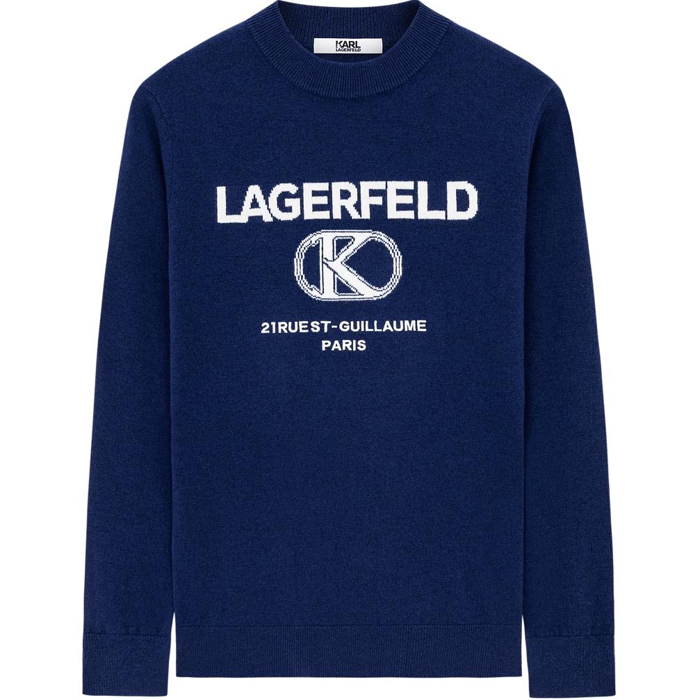 

KARL LAGERFELD / Karl Lagerfeld Jeans Свитер KARL LAGERFELD мужской морской синий