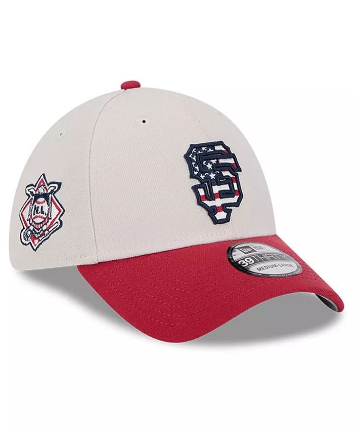 

Мужская красная бейсболка San Francisco Giants 2024 года 4 июля 39THIRTY Flex New Era