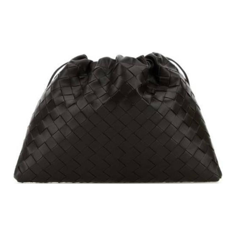 Bottega Veneta Клатч из коровьей кожи Medium Women's Chocolate Brown — фото 2