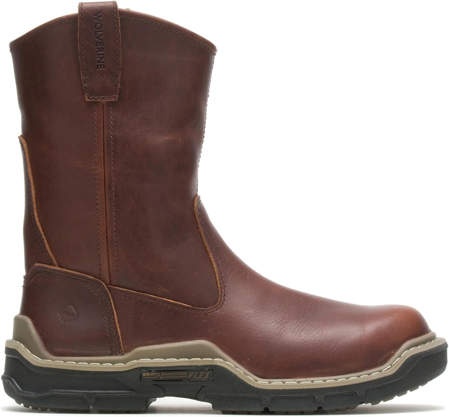 

Мужские ботинки Wolverine Raider DuraShocks Wellington с композитным носком, 25 см, Peanut 10 X-Wide