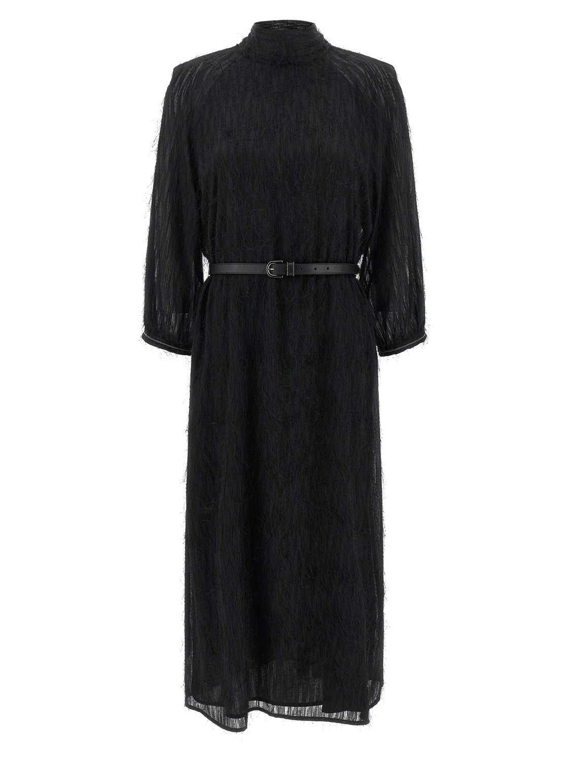 

Платье с филигранным жаккардом Peserico, черный