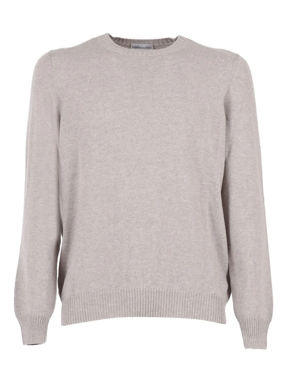 

Свитер с круглым вырезом Settefili Cashmere, светло-бежевый