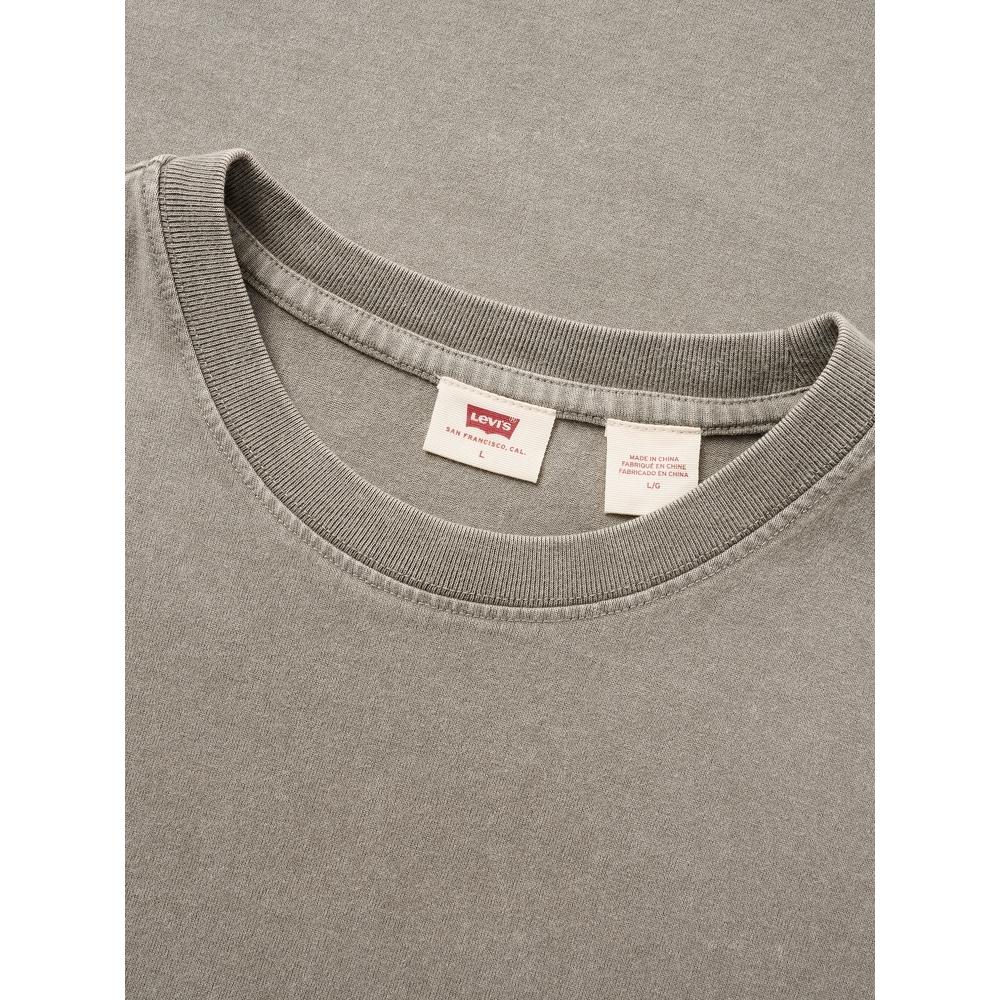 Levis Футболка Levi's мужская серо-зеленая — фото 4