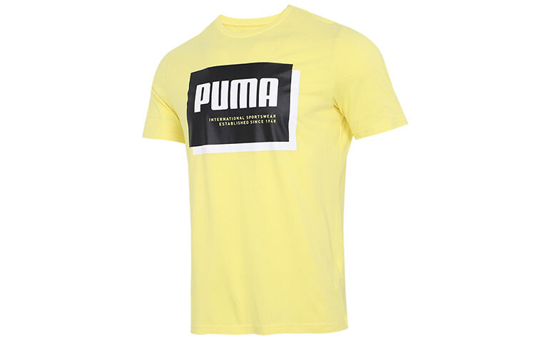 

Футболка Cloud Pink для мужчин, желтая Puma, желтый