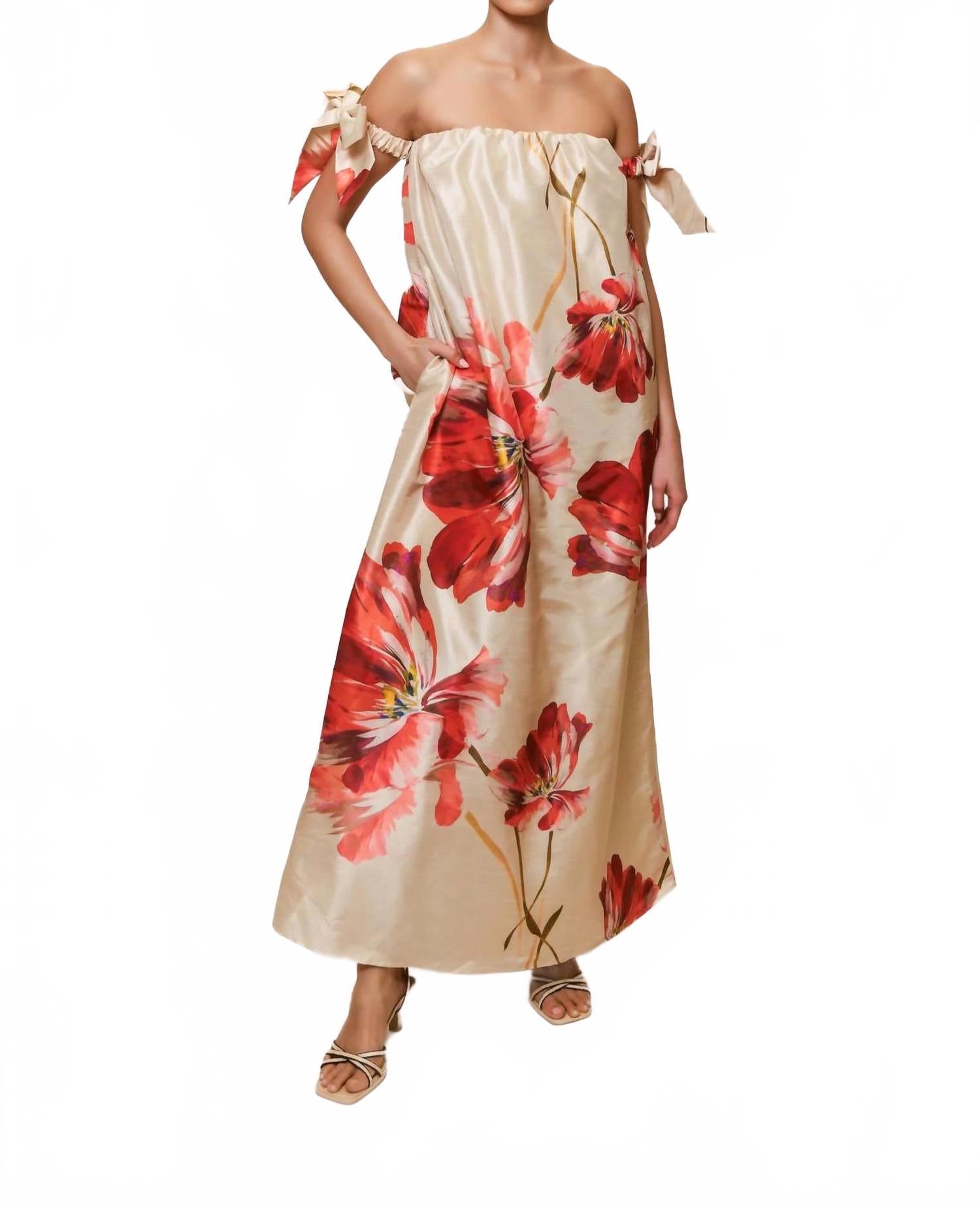 

Hutch Платье макси Iris цвета «воздушный цветок» оттенка «ирис»