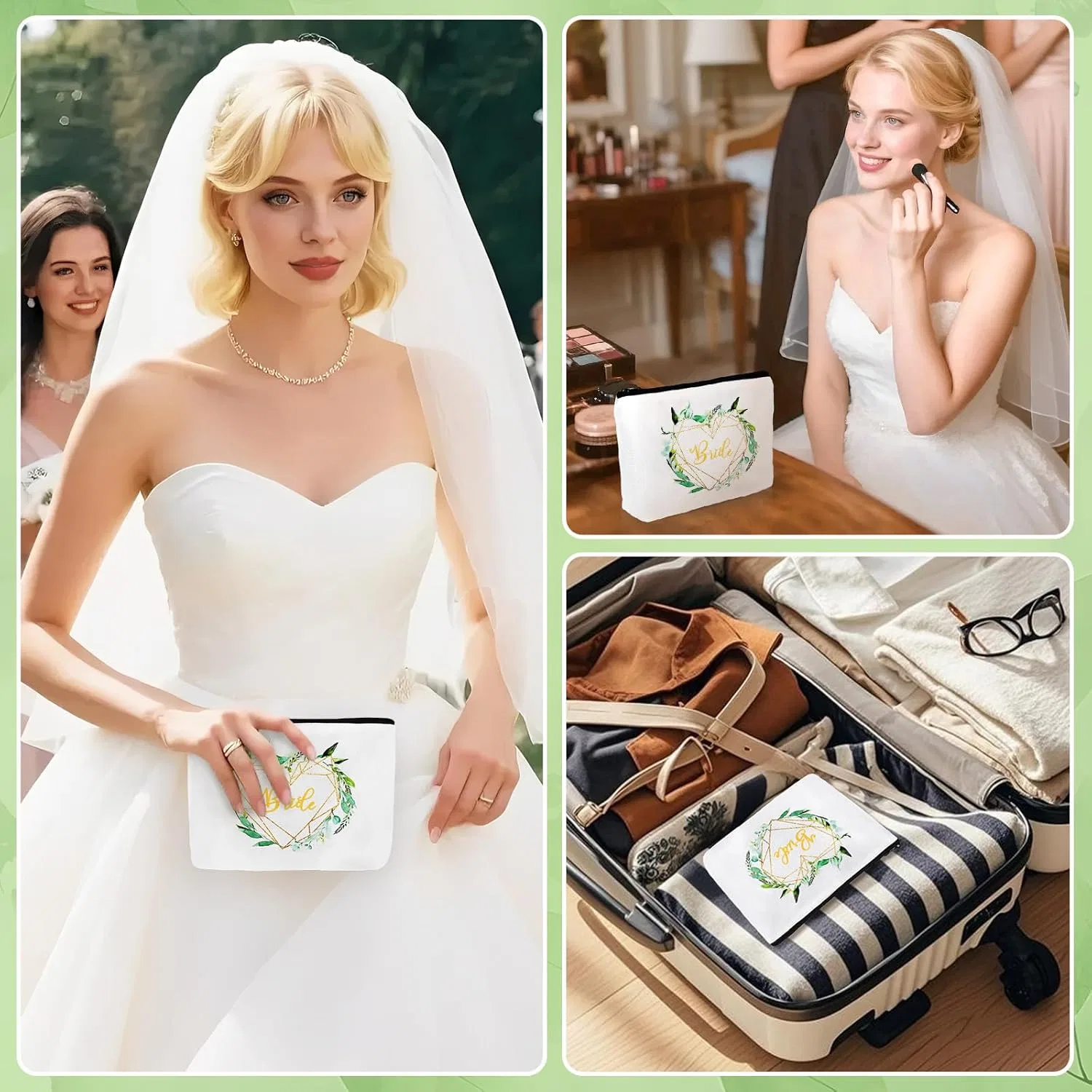 Косметичка DAMILY, белая, для невесты Damily, White-Bride2 — фото 4