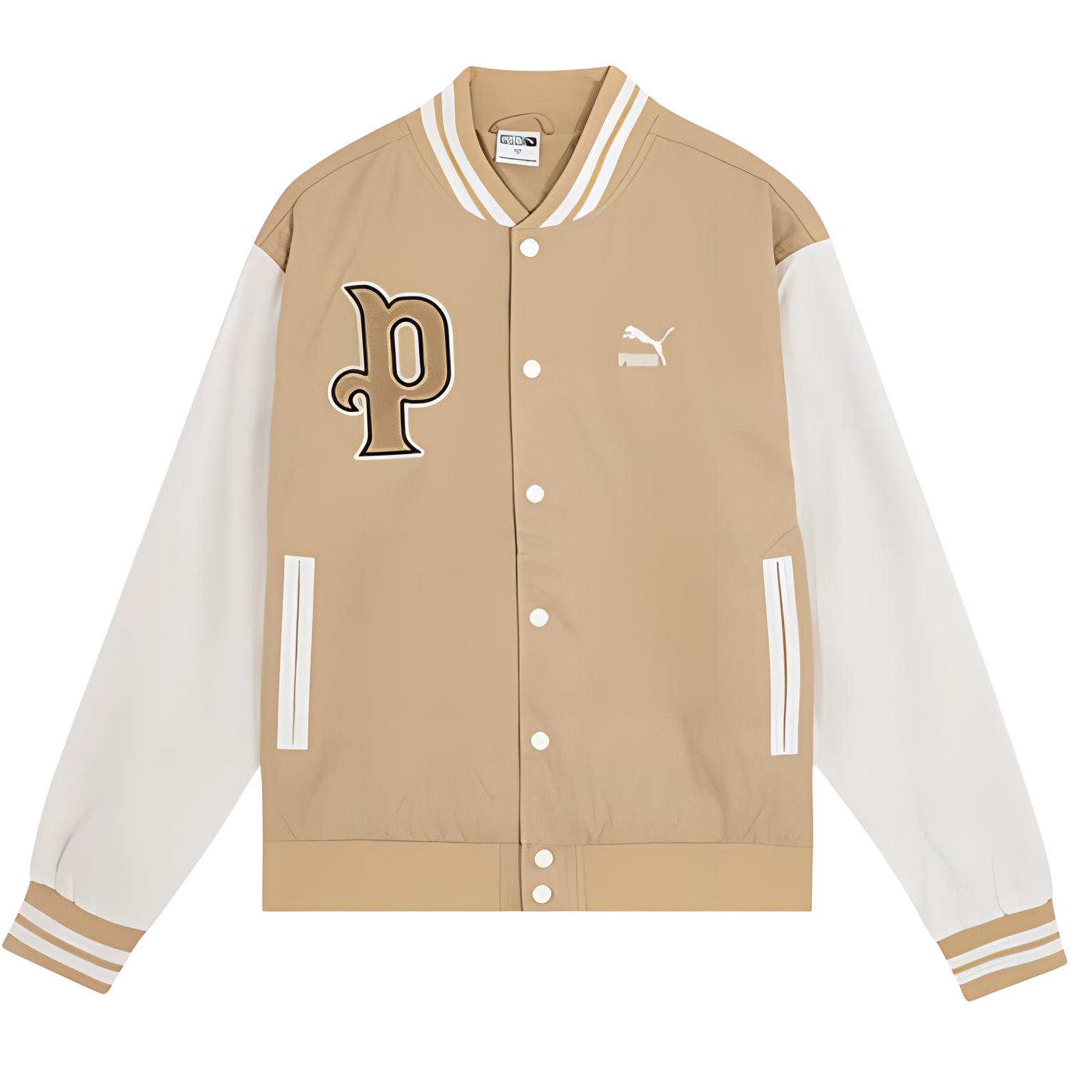 

PUMA Бейсбольная куртка унисекс цвета хаки, Khaki