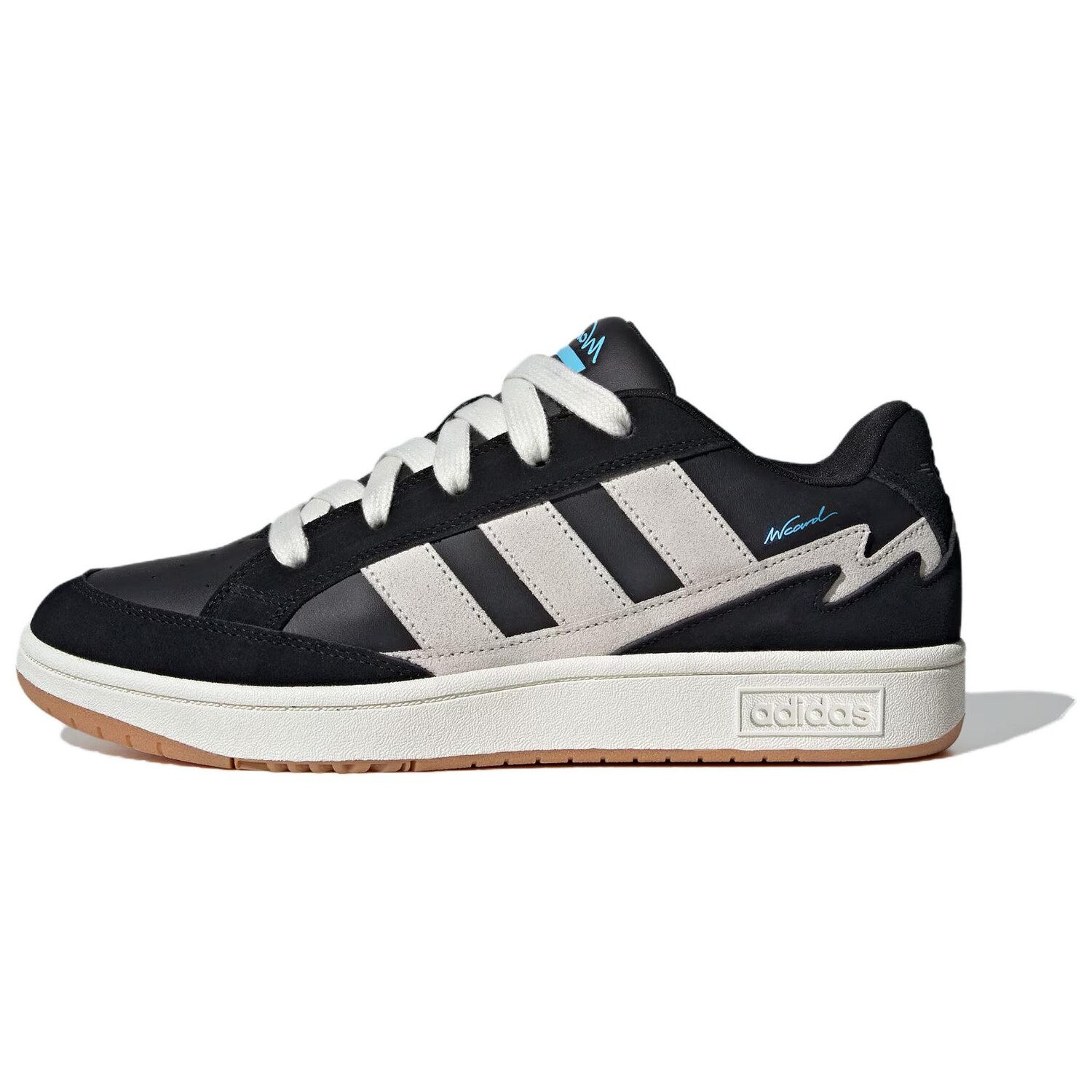 

Кроссовки adidas CARD Skateboarding Shoes Unisex Low-top White/black, черный