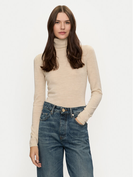 

Водолазка slim fit WW0WW43098 Tommy Hilfiger, бежевый