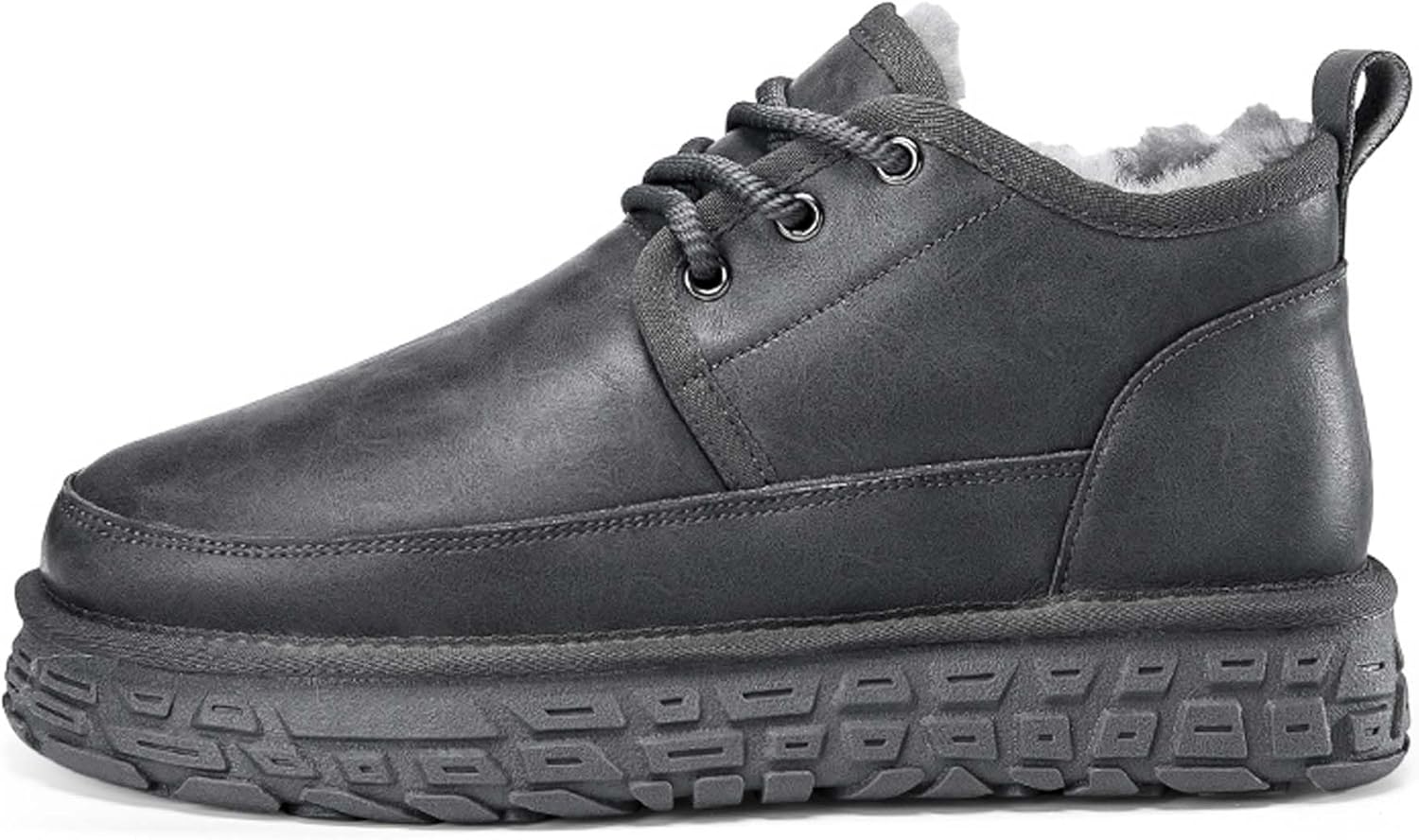 

Зимние сапоги с толстой подошвой и мягким мехом, легкие спортивные ботинки для бездорожья Generic, серый