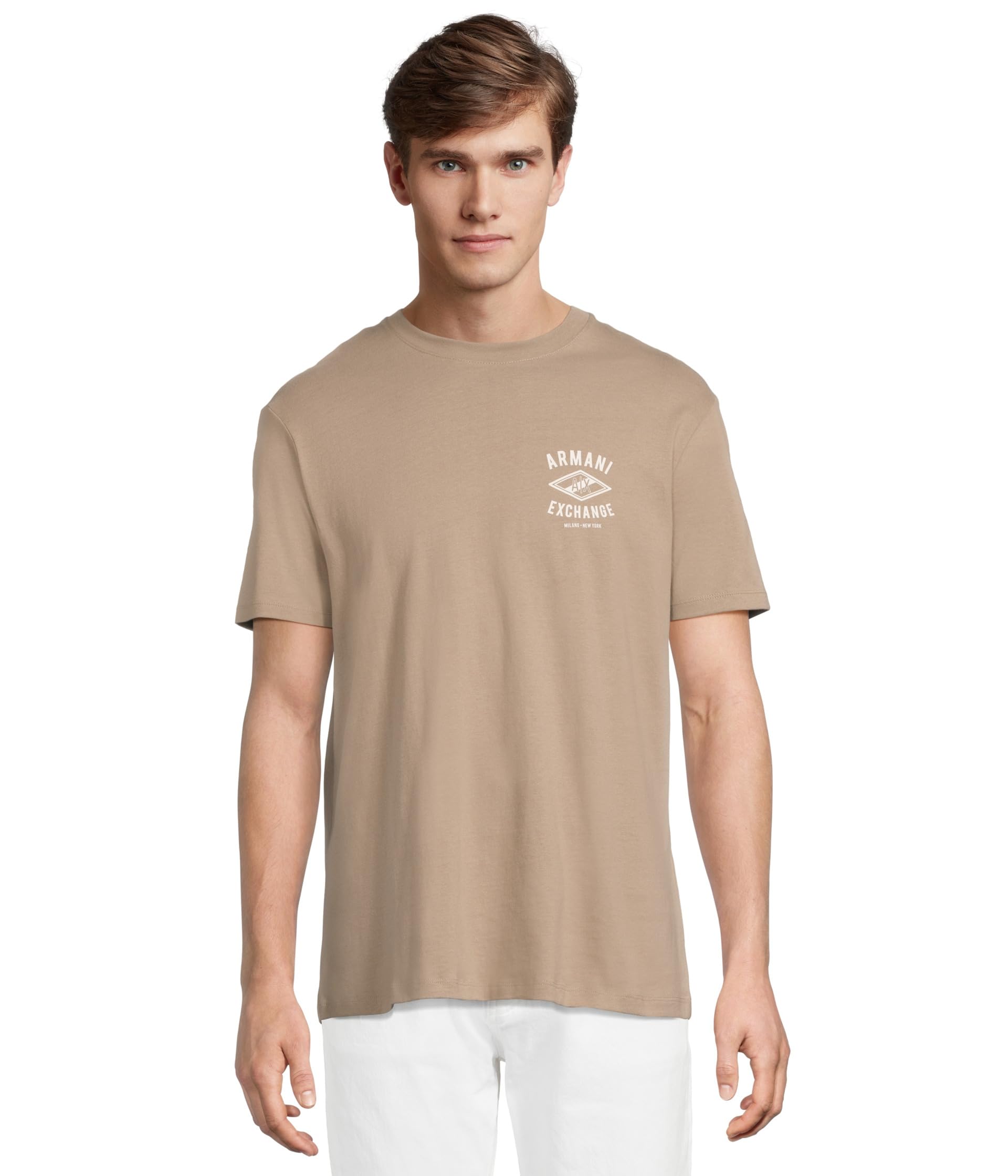 

Футболка Armani Exchange Small Chest Logo Tee, цвет Roasted Cashew