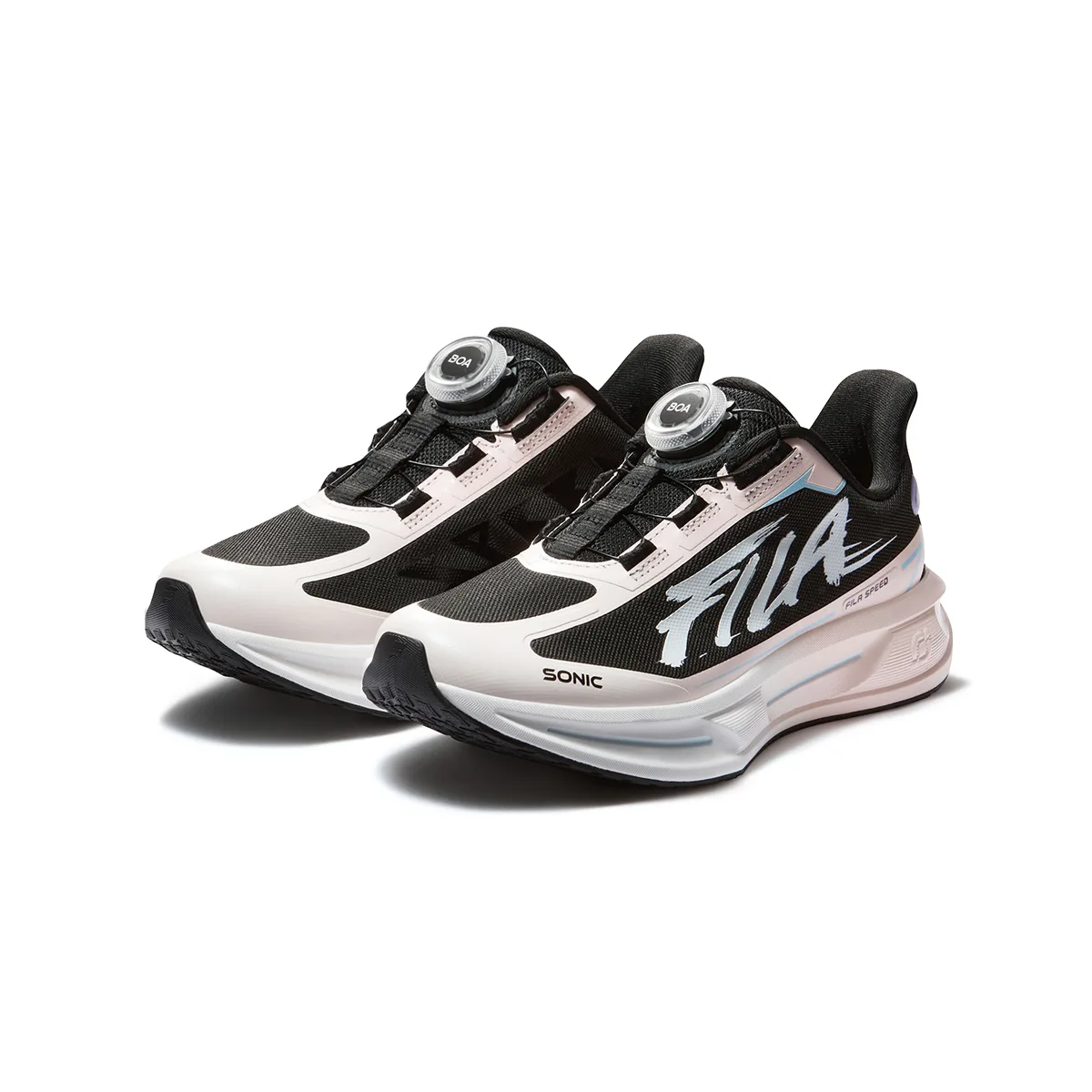 Кроссовки для бега SONIC PERFORMANCE FPF FILA KIDS, розовый черный — фото 4