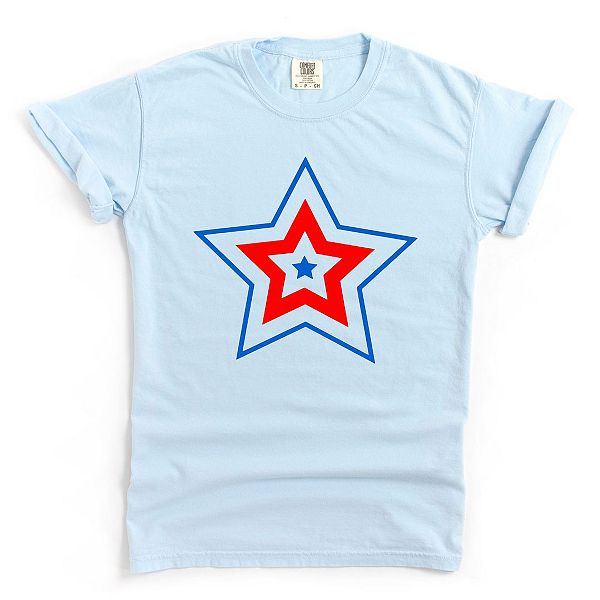 

Футболка Patriotic three star с эффектом поношенности Simply Sage Market, Зеленый, Футболка Patriotic three star с эффектом поношенности Simply Sage Market