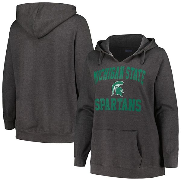 

Женский пуловер Michigan State Spartans plus size с V-образным вырезом Champion