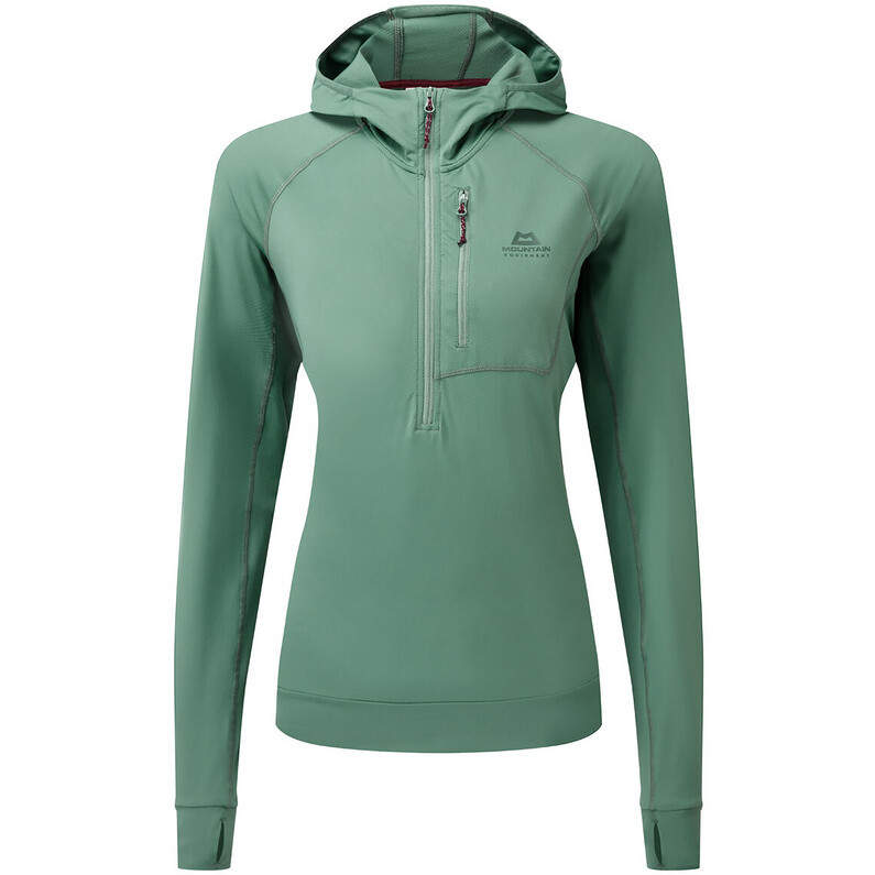 

Женская худи на молнии Aiguille Mountain Equipment, зеленый
