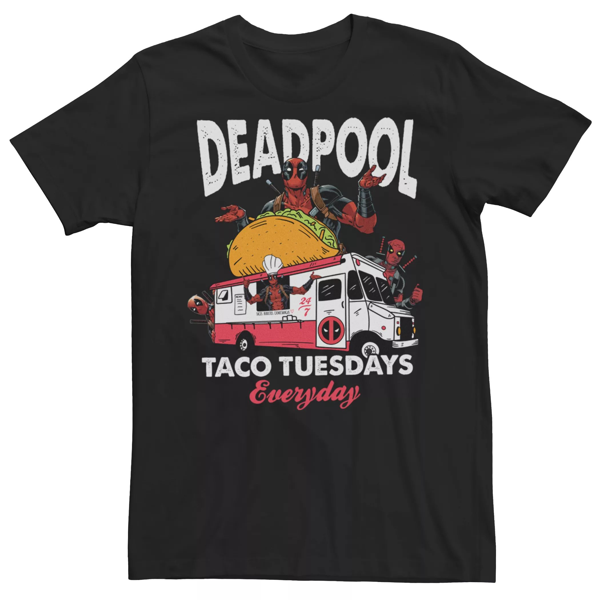 

Мужская футболка Marvel Comics Deadpool Taco Tuesday на каждый день Licensed Character