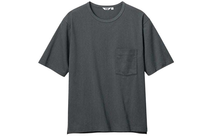 

Футболка U Collection мужская темно-серая Uniqlo, темно-серый