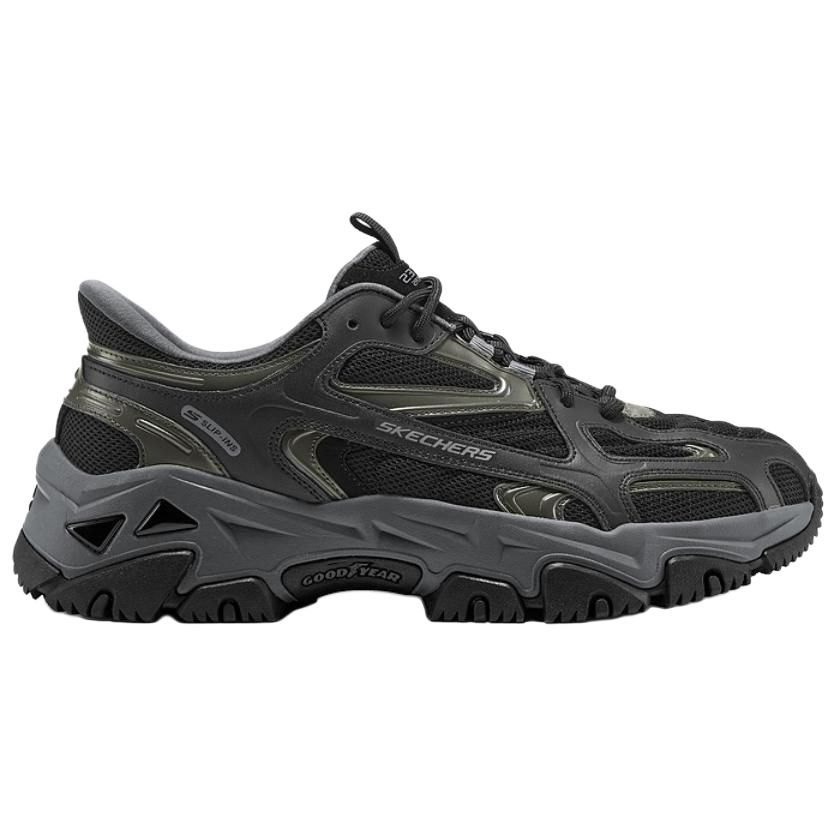 Skechers Мужские дышащие поддерживающие кроссовки Low top Chunky черные — фото 3