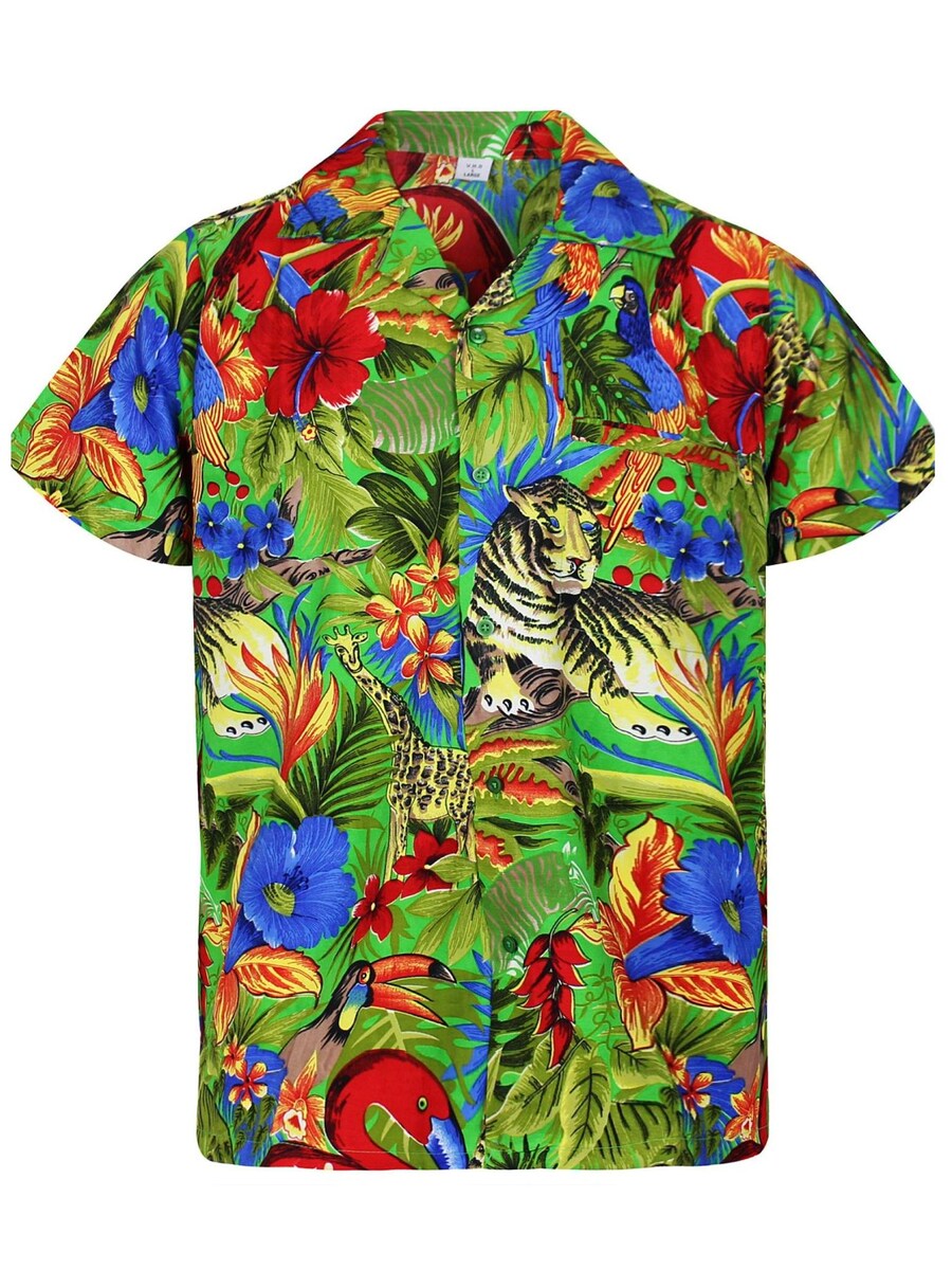 

Рубашка King Kameha Jungle, зеленый