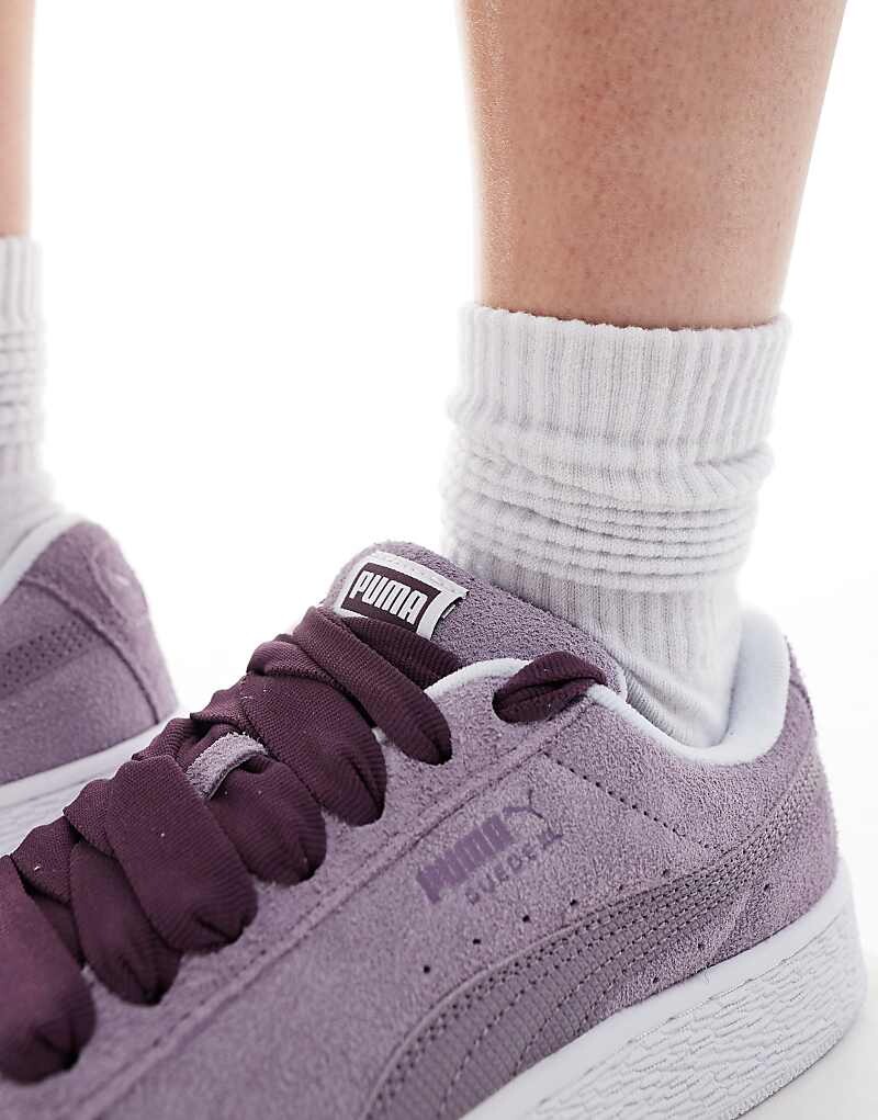 

Бело-фиолетовые кроссовки PUMA Suede XL, Фиолетовый, Бело-фиолетовые кроссовки PUMA Suede XL