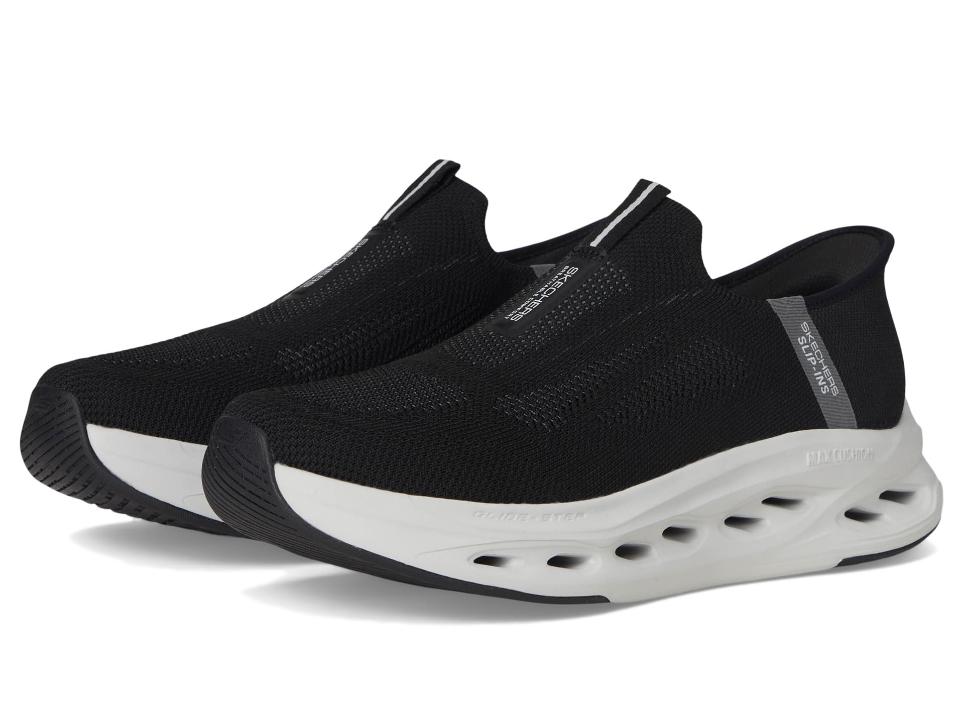 Туфли SKECHERS Hands Free Slip-ins Max Cushioning Glide-Step Sneaker, цвет Black/Grey
