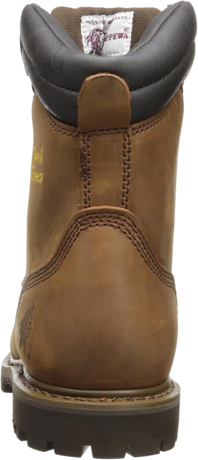 Мужские прочные водонепроницаемые утепленные ботинки Chippewa Heavy Duty Tough Bark, коричневый — фото 3