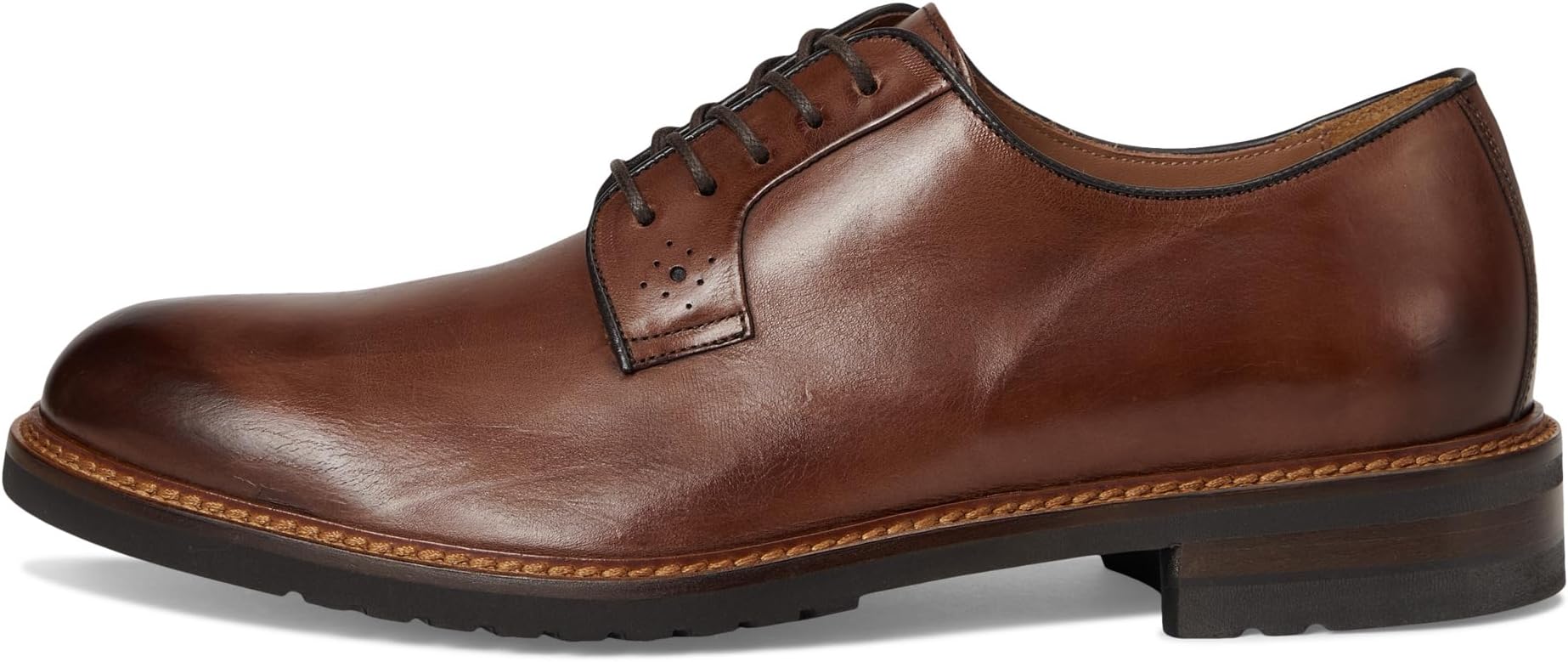 Оксфорды Johnston & Murphy Collection Men's Hartford Plain Toe, Tan Italian Calfskin — фото 4