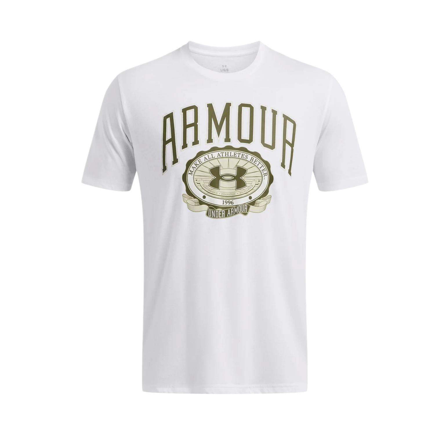 

Under Armour Футболка студенческая мужская белая