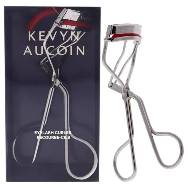 Kevyn Aucoin The Eyelash Curler: легкое использование, стойкий завиток, широкое раскрытие, нержавеющая сталь с двумя красными подушечками, профессиональный инструмент визажиста, Cranberry — фото 2