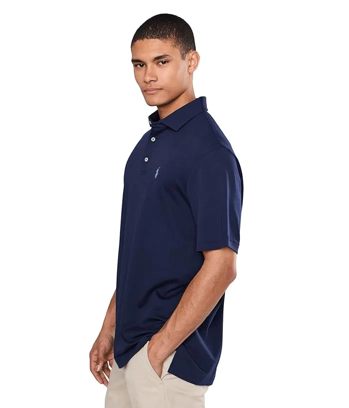 Поло Classic Fit хлопок Polo Ralph Lauren, Blue Heather — фото 3