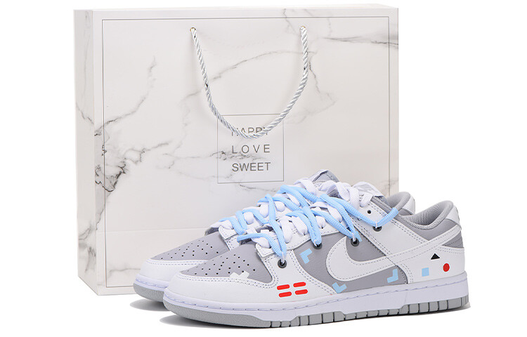 

Кроссовки Nike Dunk Skateboard Shoes Men Low-Top Gray White