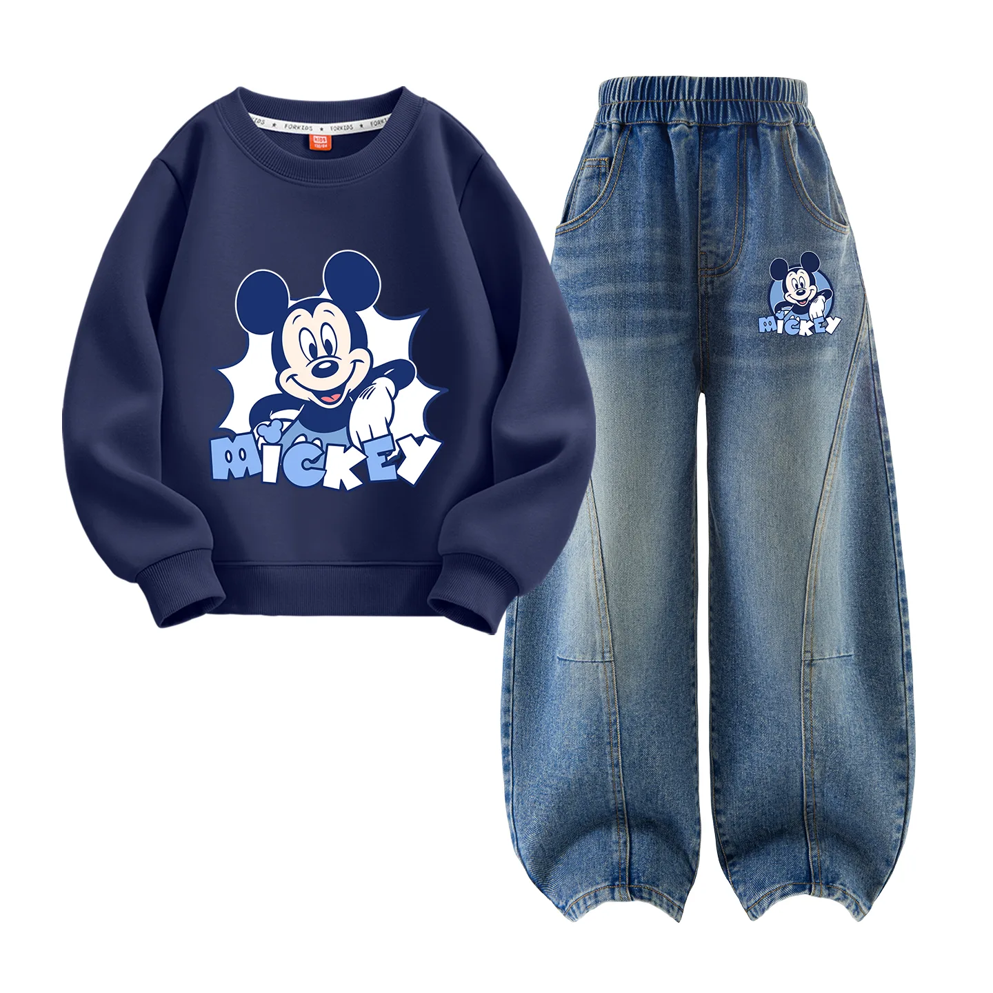 Детский спортивный комплект Casual Disney, Diyuelei Navy Blue+Dihuiqi Denim Blue — фото 4