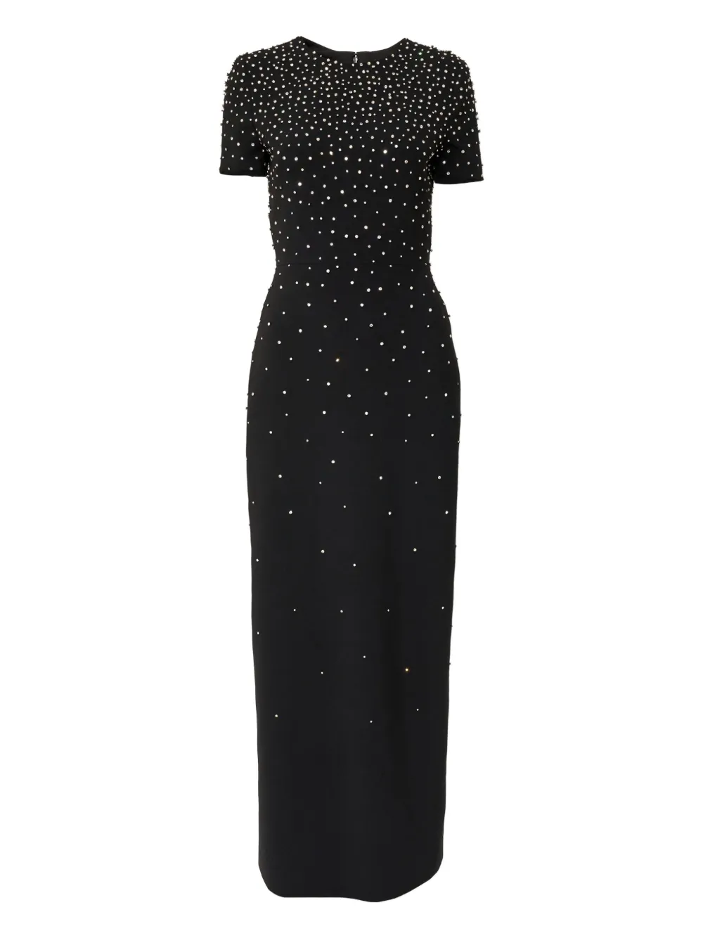 

Платье макси с кристаллами Carolina Herrera, черный