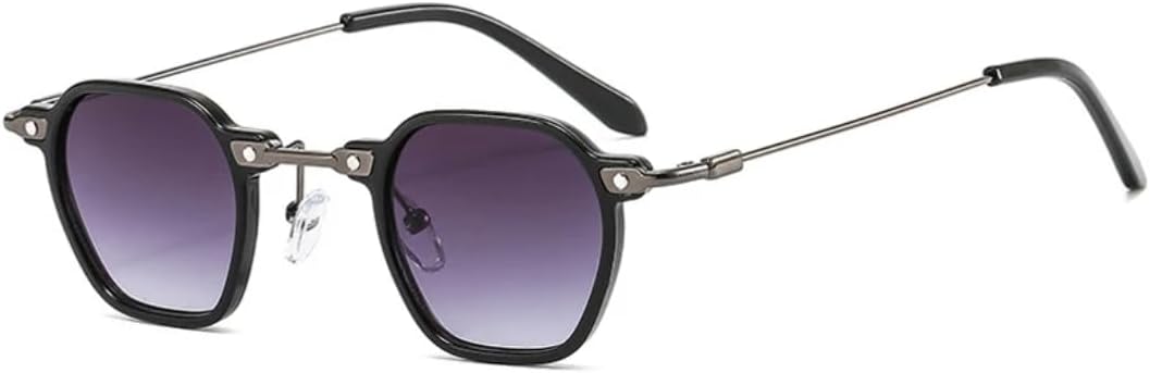 

Популярные модные маленькие женские солнцезащитные очки в стиле ретро-панк, конфетные оттенки, защита от УФ-излучения UV400, мужские градиентные VVTWSSW, Black Gray Gradient