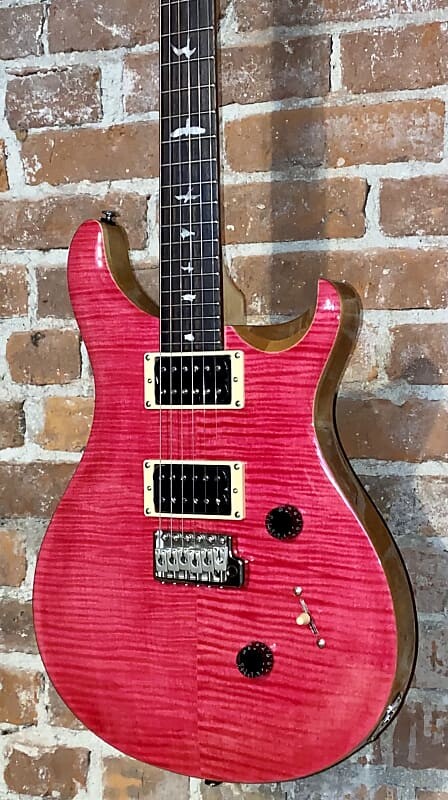 

Электрогитара 2021 PRS SE Custom 24 Electric Guitar - Bonnie Pink with Natural Back, Wicked Cool Color !